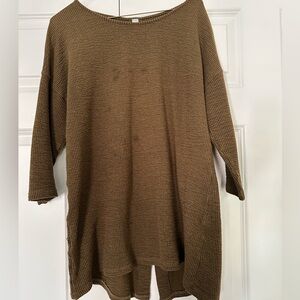Women's Olive Textured Top